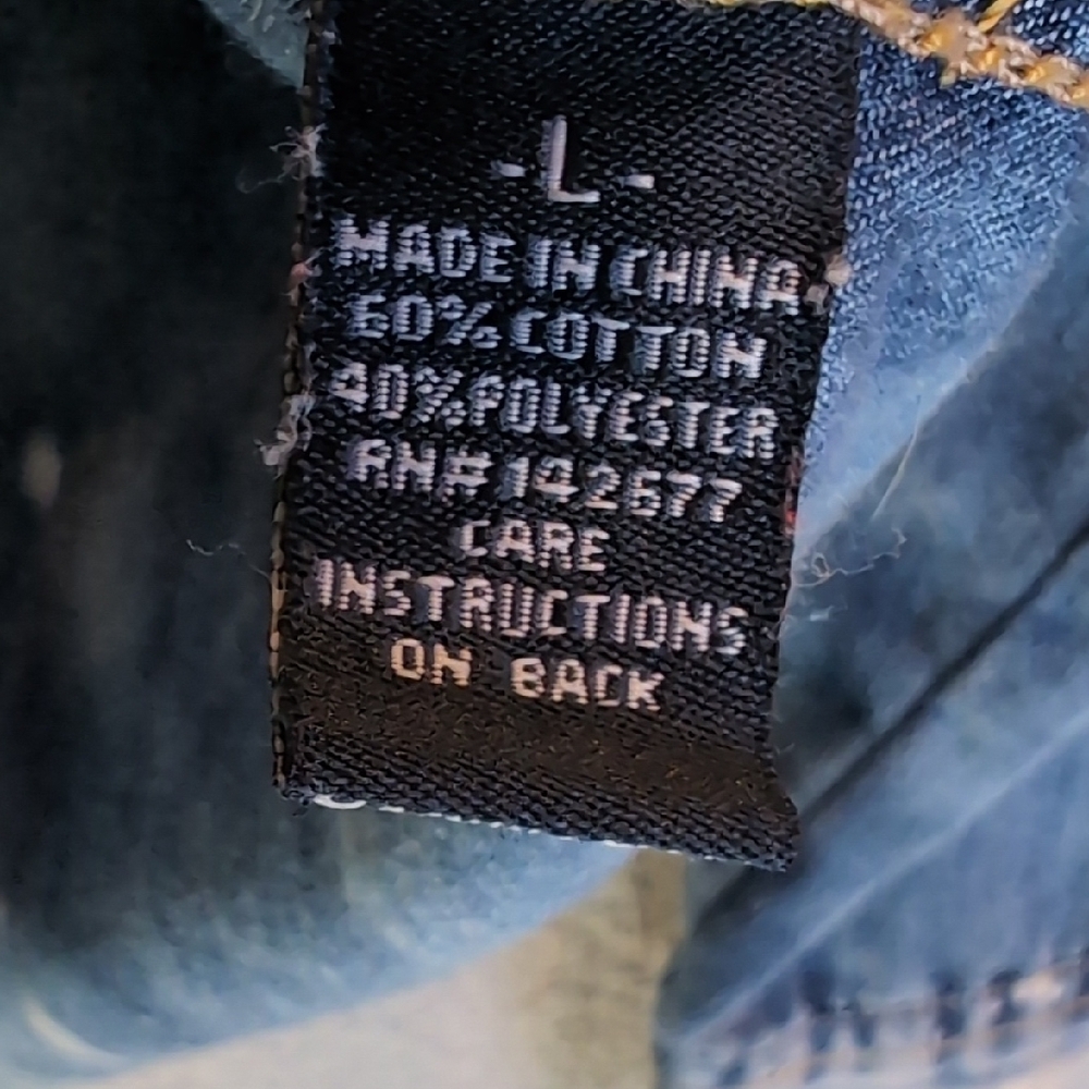 Rocawear Western Denim Button Down Shirt Y2K - Picture 7 of 9